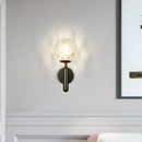 GobekUsa Minimalist Glass Globe Wall Mount Light Fixture for Bedroom Wall Lighting
