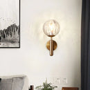 GobekUsa Minimalist Glass Globe Wall Mount Light Fixture for Bedroom Wall Lighting