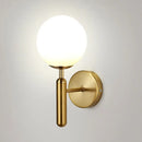 GobekUsa Minimalist Glass Globe Wall Mount Light Fixture for Bedroom Wall Lighting