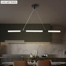 GobekUsa Minimalist Glass Tube Pendant Lamp with Frosted White Shade and Black LED for Offices