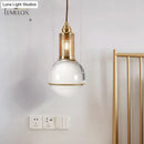 GobekUsa Minimalist Globe Crystal Shade Living Room Hanging Lamp