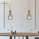 GobekUsa Minimalist Globe Crystal Shade Living Room Hanging Lamp
