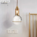 GobekUsa Minimalist Globe Crystal Shade Living Room Hanging Lamp
