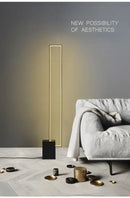 GobekUsa Geometric LED Floor Lamp Modern Dimmable Living Room Bedroom Decoration Light