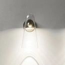 GobekUsa Minimalist Gold Kitchen Wall Sconce with Cone Clear Glass Shade