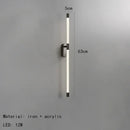 GobekUsa Acrylic Line LED Wall Lights Dimming Gold Black Metal for Living Room Bedroom