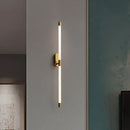 GobekUsa Acrylic Line LED Wall Lights Dimming Gold Black Metal for Living Room Bedroom
