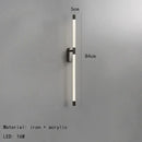GobekUsa Acrylic Line LED Wall Lights Dimming Gold Black Metal for Living Room Bedroom
