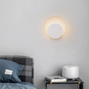 Minimalist gold & black led wall lamp for living room by Decorbites