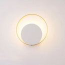 Minimalist gold & black led wall lamp for living room by Decorbites