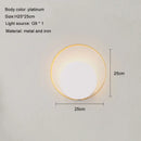 Minimalist gold & black led wall lamp for living room by Decorbites