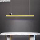 GobekUsa Gold Bar Pendant LED Island Light Fixture - Stylish Minimalist Design, 39"/47" Wide