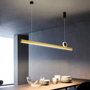 GobekUsa Gold Bar Pendant LED Island Light Fixture - Stylish Minimalist Design, 39"/47" Wide