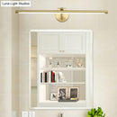 GobekUsa Minimalist Brass LED Vanity Sconce for Linear Bathroom Lighting