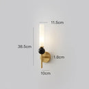 GobekUsa Copper Wine Corridor Wall Lamp for TV Background & Bedside, Marble Finishes