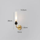 GobekUsa Copper Wine Corridor Wall Lamp for TV Background & Bedside, Marble Finishes
