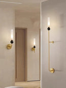GobekUsa Copper Wine Corridor Wall Lamp for TV Background & Bedside, Marble Finishes
