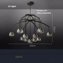 GobekUsa K9 Crystal Chandelier Lighting for Dinning Room & Corridor