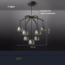 GobekUsa K9 Crystal Chandelier Lighting for Dinning Room & Corridor