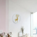 GobekUsa Minimalist Aluminum Ring LED Wall Sconce with Deer Design