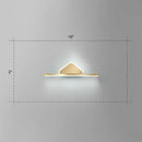 GobekUsa Minimalist Acrylic LED Vanity Light with Gold Finish for Bathroom Walls