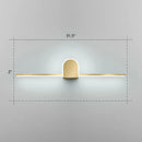 GobekUsa Minimalist Acrylic LED Vanity Light with Gold Finish for Bathroom Walls