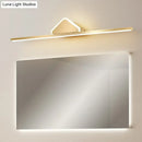 GobekUsa Minimalist Acrylic LED Vanity Light with Gold Finish for Bathroom Walls