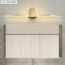 GobekUsa Minimalist Acrylic LED Vanity Light with Gold Finish for Bathroom Walls
