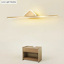 GobekUsa Minimalist Acrylic LED Vanity Light with Gold Finish for Bathroom Walls