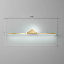 GobekUsa Minimalist Acrylic LED Vanity Light with Gold Finish for Bathroom Walls