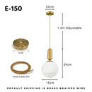 GobekUsa Glass Ball LED Chandelier - Minimalist Nordic Art for Home, Restaurant, Bar & Bedroom