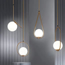 GobekUsa Glass Ball LED Chandelier - Minimalist Nordic Art for Home, Restaurant, Bar & Bedroom