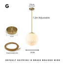 GobekUsa Glass Ball LED Chandelier - Minimalist Nordic Art for Home, Restaurant, Bar & Bedroom