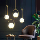 GobekUsa Glass Ball LED Chandelier - Minimalist Nordic Art for Home, Restaurant, Bar & Bedroom