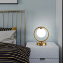 GobekUsa Glass Ball LED Table Lamp for Stylish Bedroom Decor