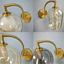 GobekUsa Glass Ball LED Wall Sconce for Living Bedroom Dining Kitchen - Minimalist Design