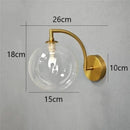 GobekUsa Glass Ball LED Wall Sconce for Living Bedroom Dining Kitchen - Minimalist Design