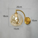 GobekUsa Glass Ball LED Wall Sconce for Living Bedroom Dining Kitchen - Minimalist Design
