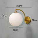 GobekUsa Glass Ball LED Wall Sconce for Living Bedroom Dining Kitchen - Minimalist Design