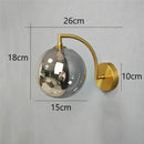GobekUsa Glass Ball LED Wall Sconce for Living Bedroom Dining Kitchen - Minimalist Design