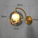 GobekUsa Glass Ball LED Wall Sconce for Living Bedroom Dining Kitchen - Minimalist Design