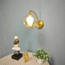 GobekUsa Glass Ball LED Wall Sconce for Living Bedroom Dining Kitchen - Minimalist Design