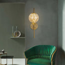 GobekUsa Gold LED Glass Wall Sconce with Gooseneck Arm - Minimalist Lighting for Walls