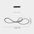 GobekUsa LED Strip Island Pendant Light - Minimalist Metal Dining Room Lighting Fixture