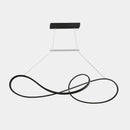 GobekUsa LED Strip Island Pendant Light - Minimalist Metal Dining Room Lighting Fixture