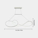 GobekUsa LED Strip Island Pendant Light - Minimalist Metal Dining Room Lighting Fixture