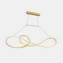GobekUsa LED Strip Island Pendant Light - Minimalist Metal Dining Room Lighting Fixture