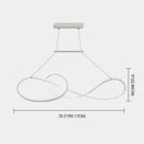 GobekUsa LED Strip Island Pendant Light - Minimalist Metal Dining Room Lighting Fixture