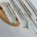 GobekUsa Minimalist LED Wall Sconce Light with K9 Crystal Strip - Rhombus Design for Living Room