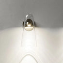 GobekUsa Minimalist Gold Kitchen Wall Sconce with Cone Clear Glass Shade